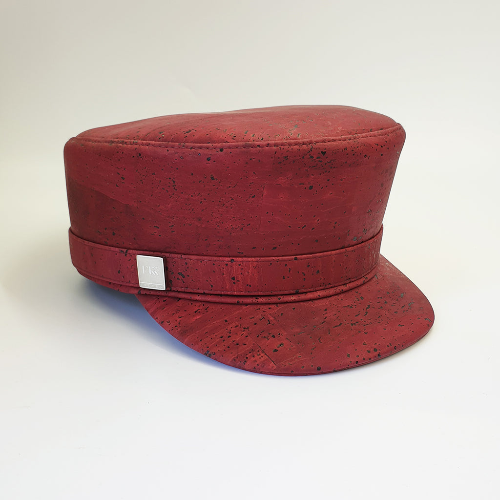 Fabrikk Cork 'Love Train' Hat | Burgundy Love | Vegan Leather