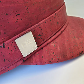 Fabrikk Cork 'Love Train' Hat | Burgundy Love | Vegan Leather