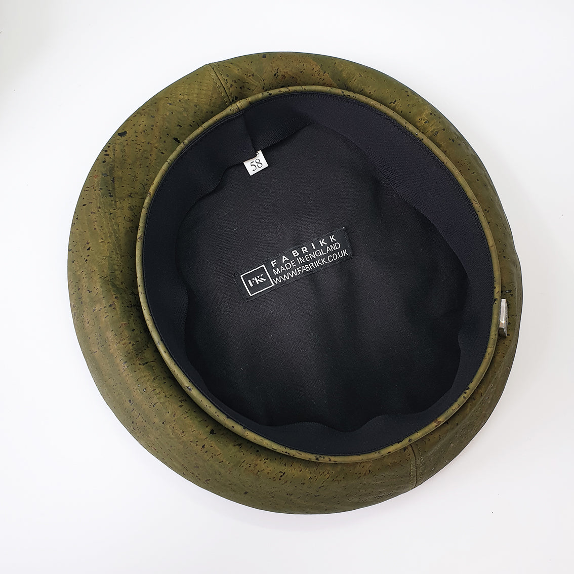 Fabrikk Cork Beret | Army Green | Vegan leather