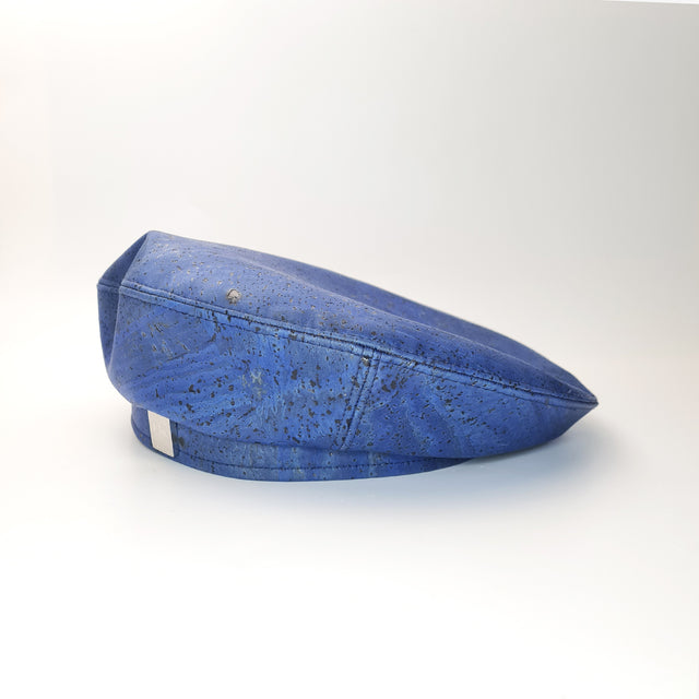Fabrikk Cork Beret | Electric Blue | Vegan leather