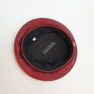 Fabrikk Cork Beret | Burgundy Love | Vegan leather