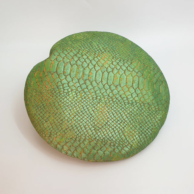 Fabrikk Cork Beret | Mock Green Python Skin | Vegan leather