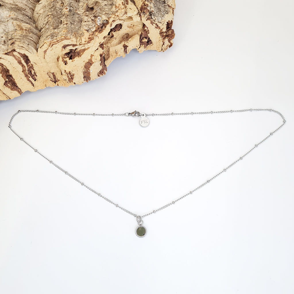 Fabrikk Dwarf Planet Necklace | Army Green | Vegan 'Leather'