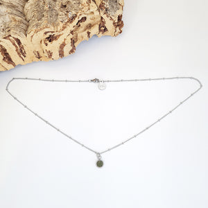 Fabrikk 1 Small Planet Necklace | Army Green | Vegan 'Leather'
