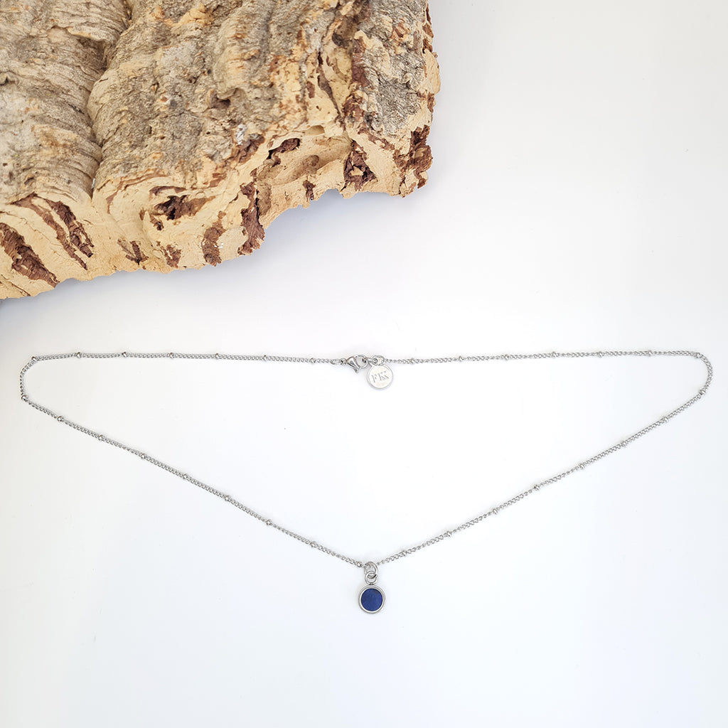 Fabrikk Dwarf Planet Necklace | Electric Blue | Vegan 'Leather'