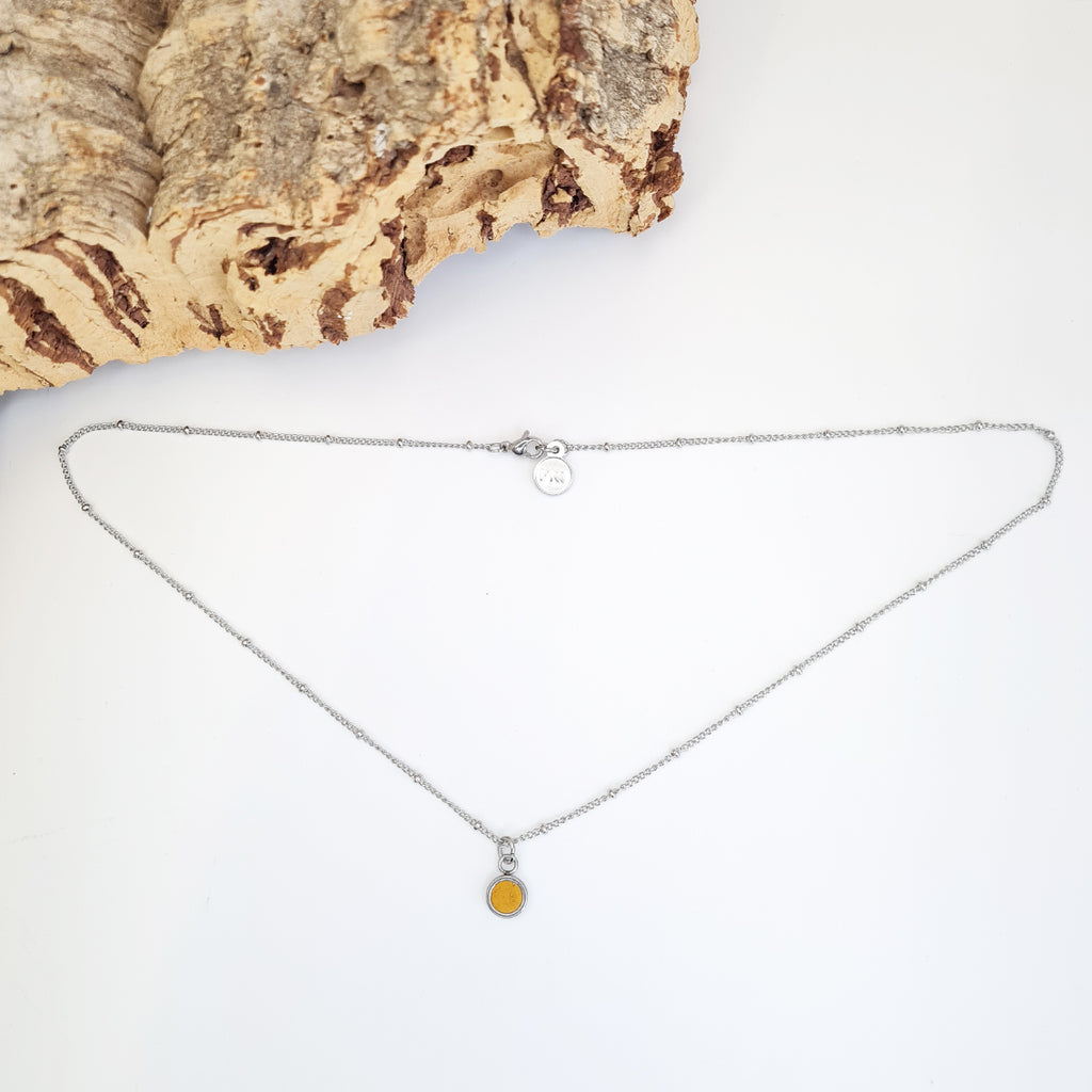 Fabrikk Dwarf Planet Necklace | Mellow Mustard | Vegan 'Leather'