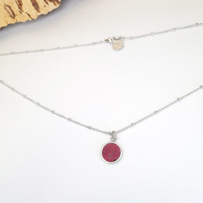 Fabrikk 1 Small Planet Necklace | Burgundy Love | Vegan 'Leather'