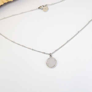 Fabrikk 1 Small Planet Necklace | Grey Area | Vegan 'Leather'