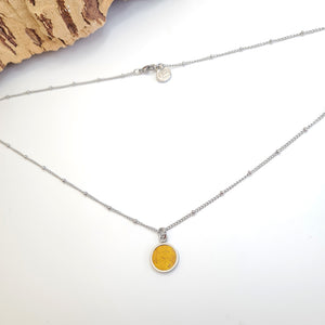 Fabrikk 1 Small Planet Necklace | Mellow Mustard | Vegan 'Leather'